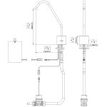 Dimensional Drawing - Touchless Deck Faucet - Cool-TF_drawing