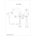 Dimensional Drawing - Touchless Deck Faucet - Easy_1000E-pdf