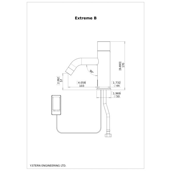 Dimensional Drawing - Touchless Deck Faucet - Extreme_B-pdf