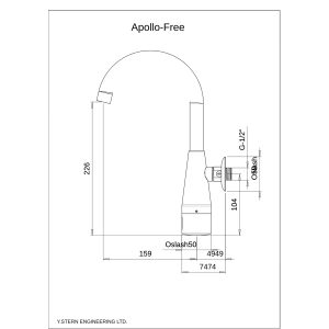 Apollo Medical F Touchless Wall Faucet