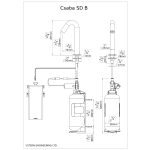 Dimensional Drawing - Touchless Automatic Soap Dispenser - dispensador de jabón sin contacto