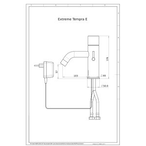 Dimensional Drawing - Touchless Deck Faucet - Extreme_Tempra_E-pdf
