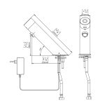 Dimensional Drawing - Touchless Deck Faucet - Green-1000-BRE-AB-1953_drawing