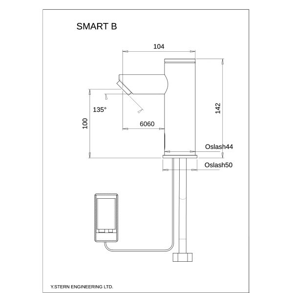 Dimensional Drawing - Touchless Deck Faucet - Smart_B-pdf