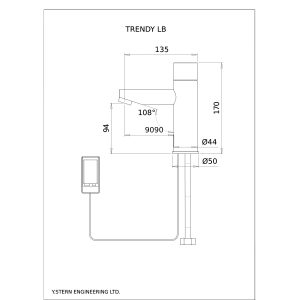 Dimensional Drawing - Touchless Deck Faucet - Trendy_LB-pdf