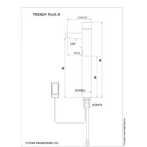 Dimensional Drawing - Touchless Deck Faucet - Trendy_Plus_B-pdf