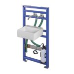 Extreme CS Soap Water KE Iron Frame Set - soap & water system that includes a touch free soap dispenser and touch free faucet, activated by an IR sensor - Extreme CS Soap & Water KE