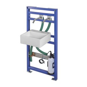 Extreme CS Soap Water KE Iron Frame Set - soap & water system that includes a touch free soap dispenser and touch free faucet, activated by an IR sensor - Extreme CS Soap & Water KE