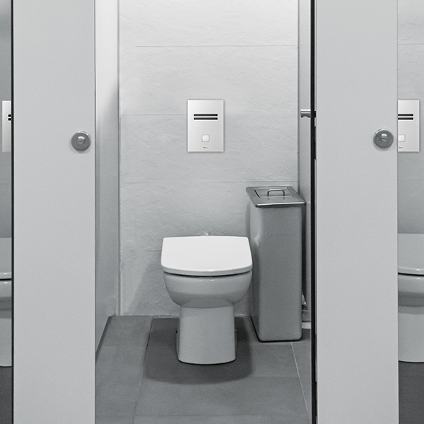 Nara 3002 on site | Nara 3002 Touchless electronic flush valve for WC