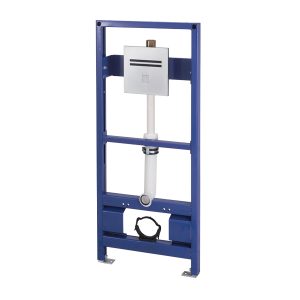 Nara 2032 K Touch free flush valve for WC iron frame set - Touch free electronic flush valve for urinals with iron mounting frame for wall hung urinal - Nara 2032 K