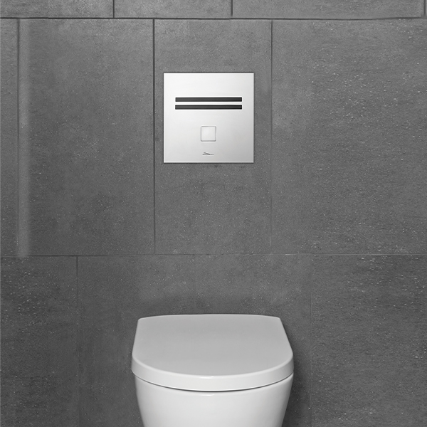 Nara 2032 Touch free electronic flush valve | Nara 2032 on site 1 Nara 2032 on site 1 | Nara 2032 Touch free electronic flush valve