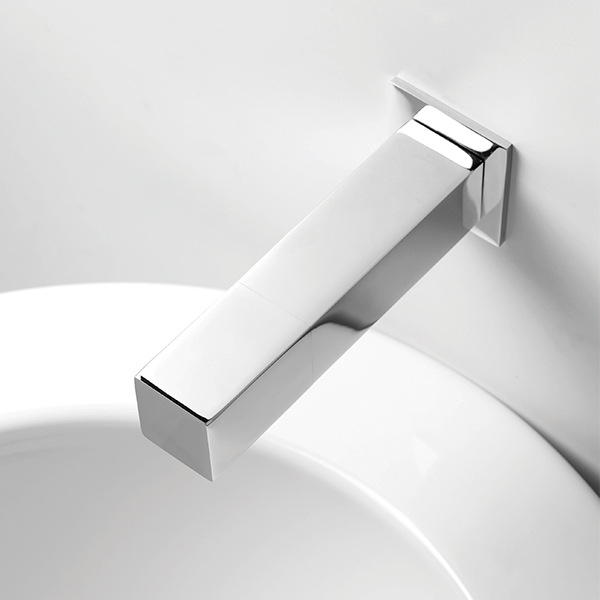Quadrat grifo automatico de sensor | Quadrat bg Touchless Faucets - Wall Mounted Bathroom Faucet - Touch-free wall-mounted electronic faucet - Quadrat