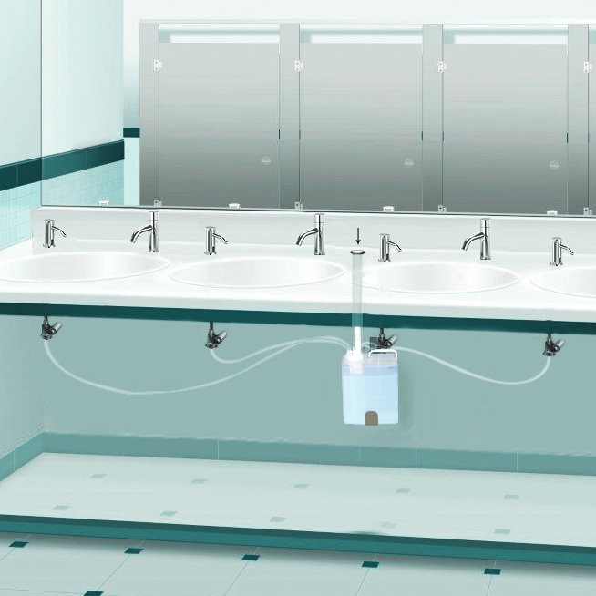 Top Filling Multifeed Kit For Automatic Soap Dispensers | Top filling kit for multiple soap dispensers Extreme Multifeed presentation 6L tank Top filling kit for multiple soap dispensers Extreme Multifeed presentation 6L tank | Top Filling Multifeed Kit For Automatic Soap Dispensers
