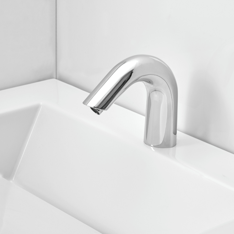 Grifería sin contacto - Grifería de baño de montaje en cubierta - Grifería de lavabo sin contacto Grifería electrónica sin contacto para instalaciones de montaje en cubierta Clasic_CS__80 (1)