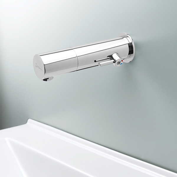 Tubular 1000 grifo automatico de sensor | Tubular 1000 E B bg Touchless Faucets - Wall Mounted Bathroom Faucet - Touch free electronic faucet for wall mounted installations Tubular 1000 E B