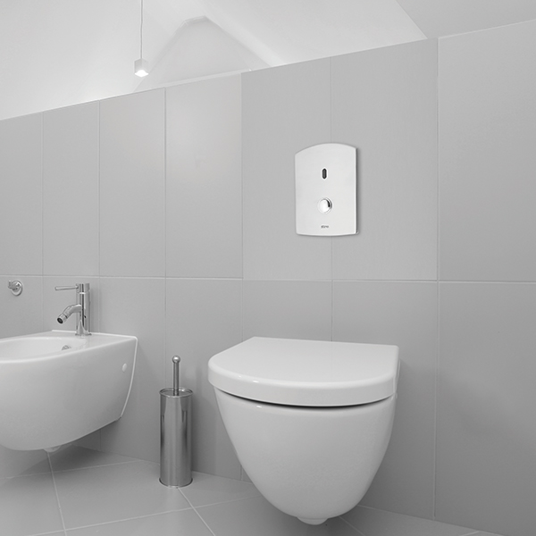 Venus Comfort 2032 Touchless electronic WC flush valve | Venus Comfort 2032 on site Venus Comfort 2032 on site | Venus Comfort 2032 Touchless electronic WC flush valve
