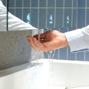 behind the mirror solutions. The SWAR - behind mirror soap water air complete module and cabinet