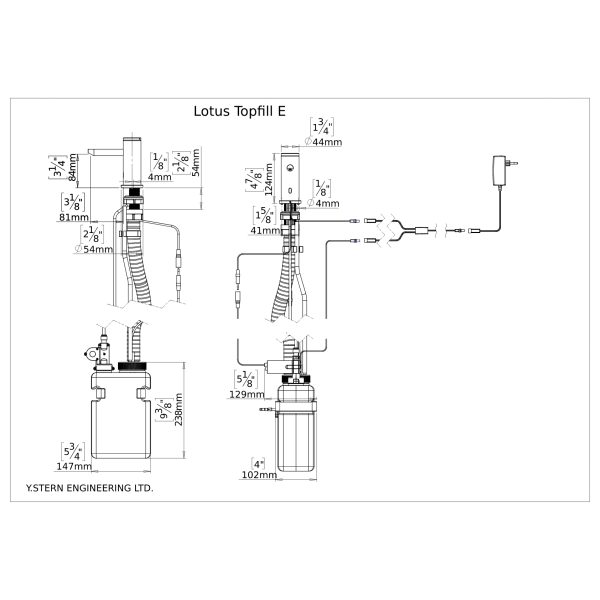 Dimensional Drawing - Touchless Automatic Soap Dispenser - Lotus Topfill E-pdf