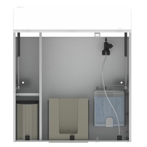 SAP module - behind mirror soap air paper dispenser