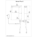 Boreal Plus grifo automatico de sensor - Boreal Plus E Dimensional Drawing