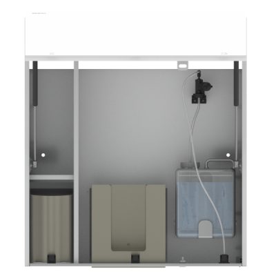 SAP module - behind mirror soap air paper dispenser