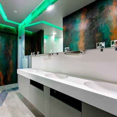 Stylish Soap Dispenser - The Best Touch Less Sanitary solution with a modern bathroom design - Soap Water Air Module - Modular touch-free system for integration behind the mirror